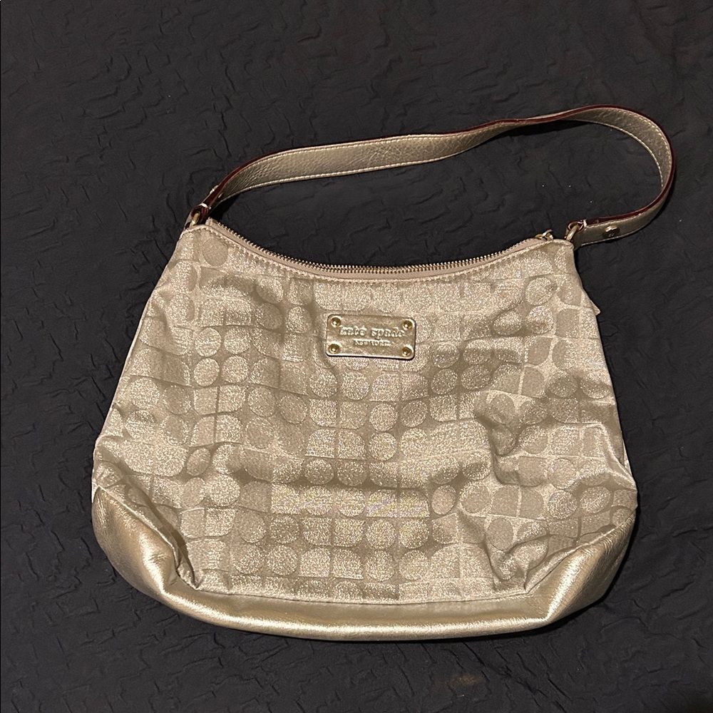 Kate Spade Metallic Silver Shoulder Bag